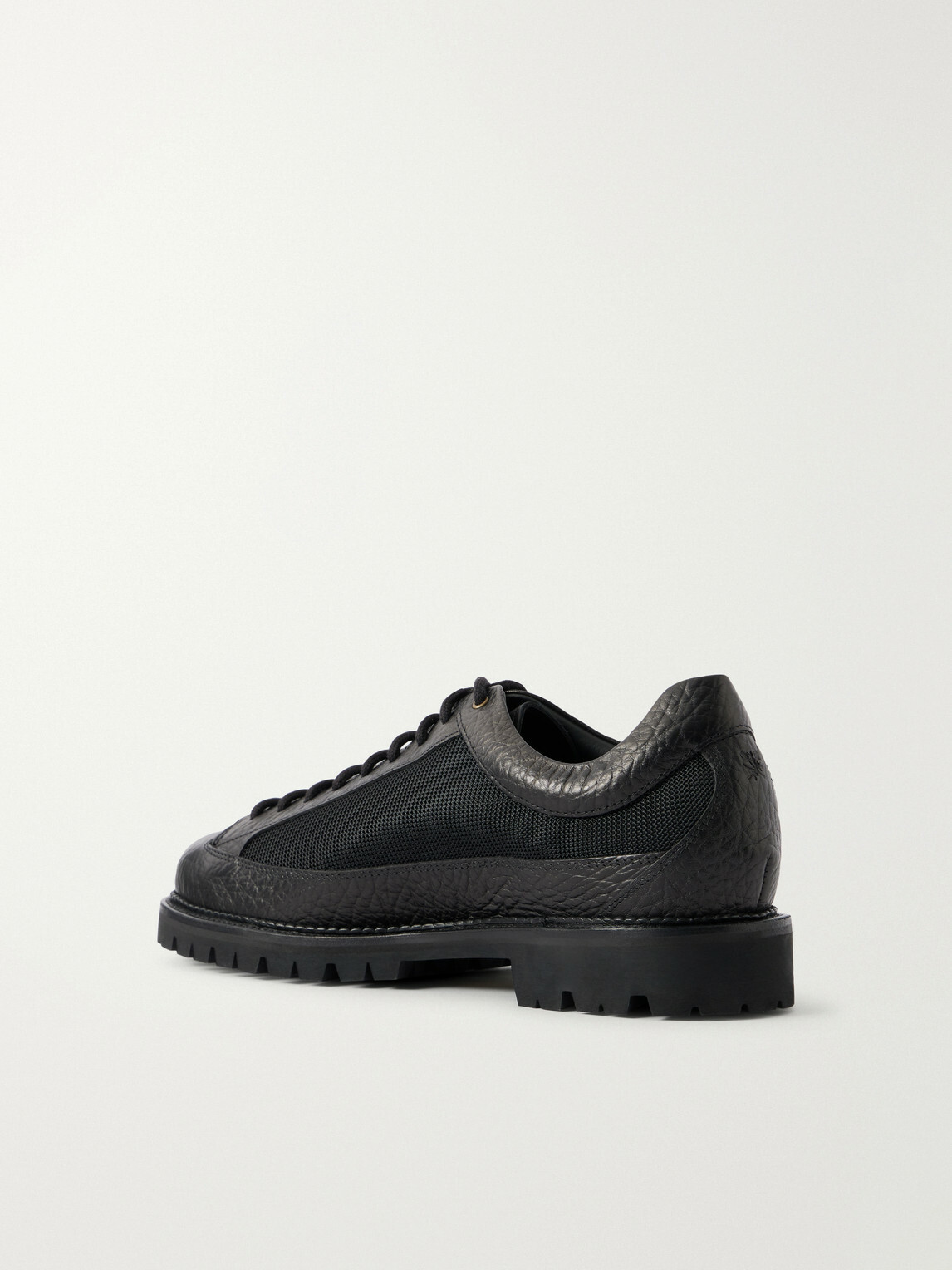 Aimé Leon Dore - Field Textured Leather-Trimmed Mesh Hiking Boots - Black