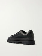 Aimé Leon Dore - Field Textured Leather-Trimmed Mesh Hiking Boots - Black