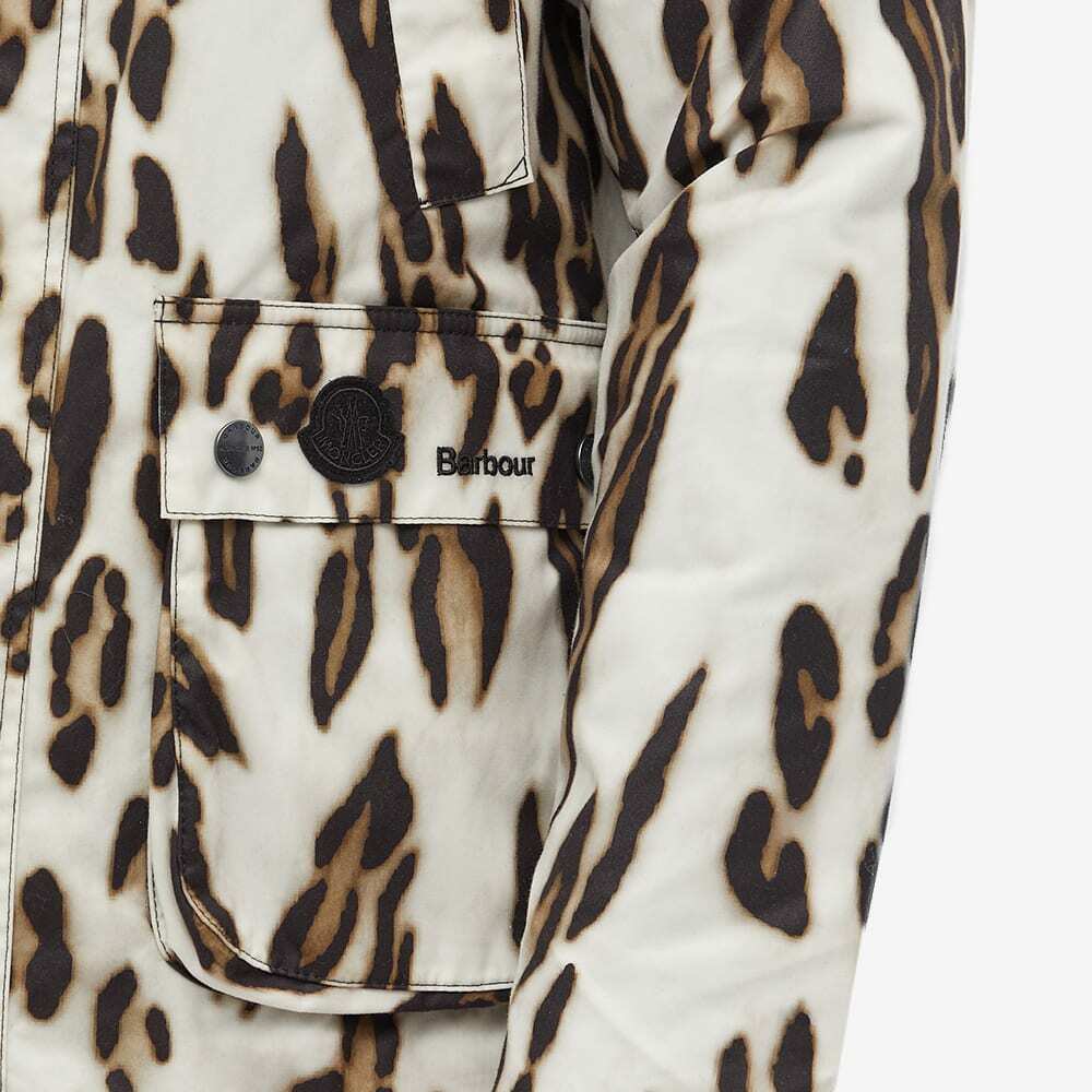 Moncler Men's Genius X Barbour Wight Animal Print Jacket in