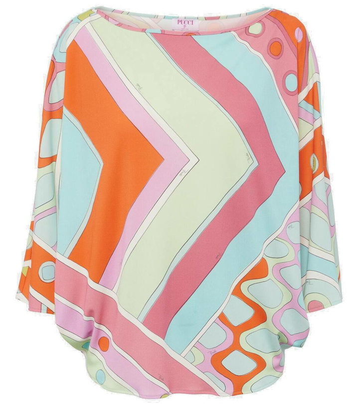 Photo: Pucci Caped printed top