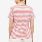 Armor-Lux Women's Mariniere T-Shirt in White/Lantana
