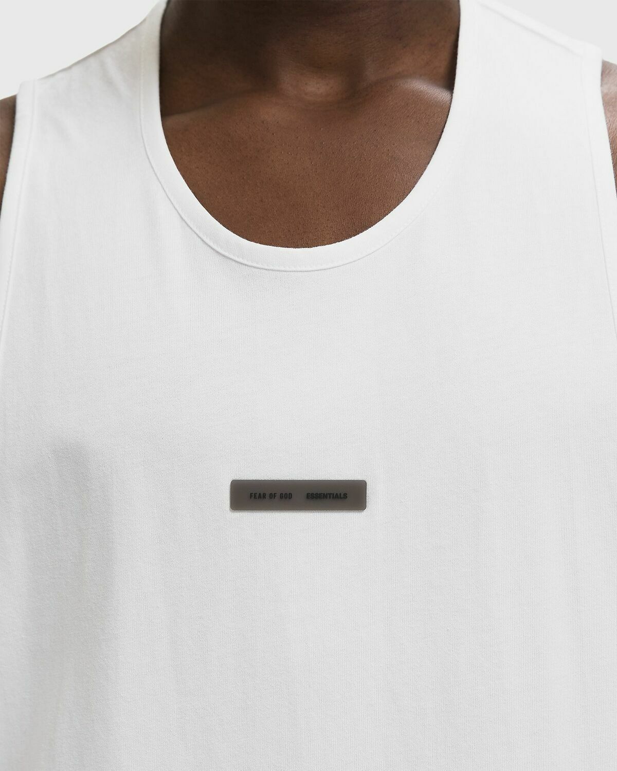Fear of God Essentials VINTAGE FIT TANK White Mens Tank Top