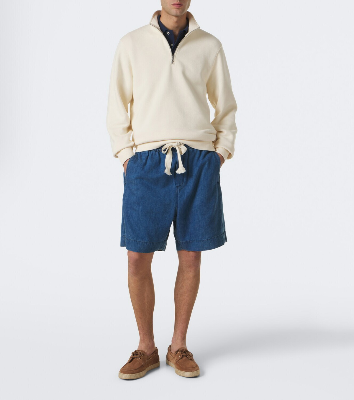 Orlebar Brown Wyatt cotton jersey half-zip sweatshirt