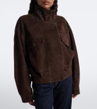 Nour Hammour Suede blouson jacket