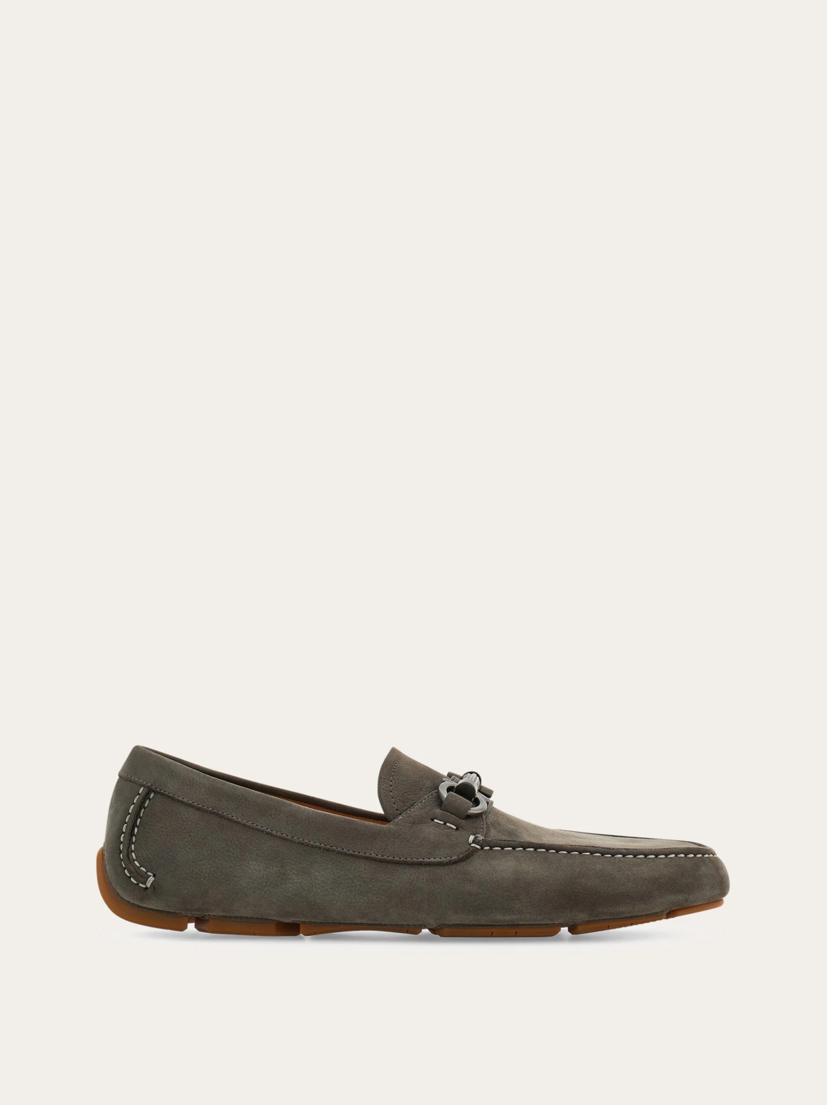 Ferragamo Mens Gancini ornament driver in Grey