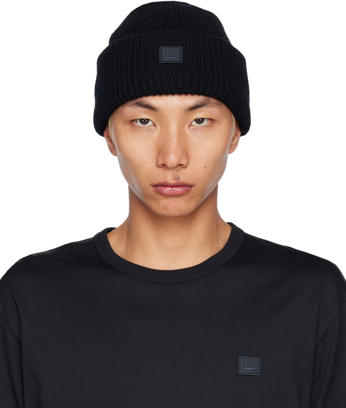 Photo: Acne Studios Black Logo Beanie