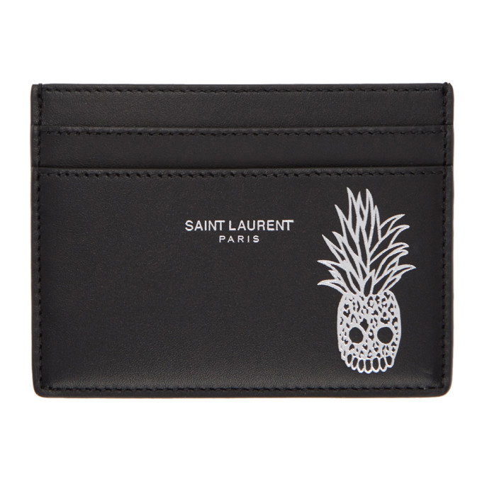 Photo: Saint Laurent Black Pineapple Card Holder