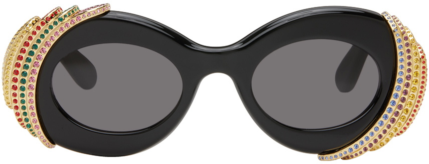 Loewe Pave Oval Sunglasses - BNWT LOEWE Black Pavé Oval Sunglasses Loewe main image 2
