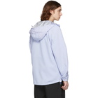 Minotaur Grey and Blue Translucent Hooded Jacket