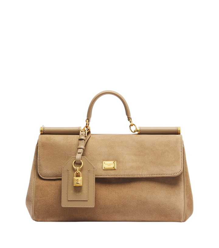 Photo: Dolce&Gabbana My Sicily Medium suede top-handle bag