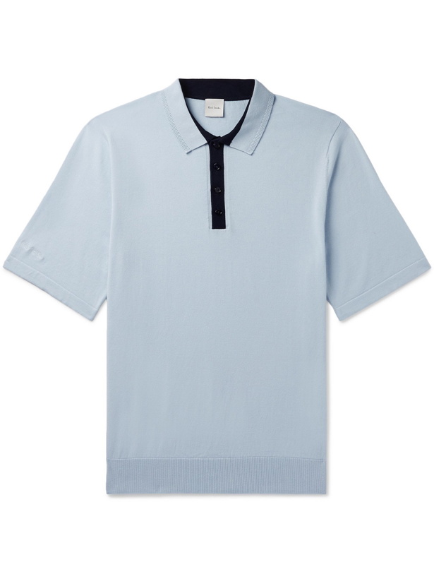 Photo: PAUL SMITH - Organic Cotton Polo Shirt - Blue - S