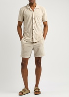 Paige Lee Cotton-blend Terry Shorts Cream