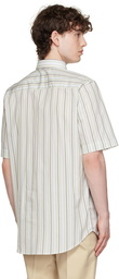 Ernest W. Baker SSENSE Exclusive Blue Stripe Shirt