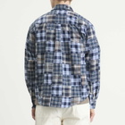 Café Mountain Men's Patchwork Check Heritage Shirt in Blues