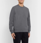 Brunello Cucinelli - Mélange Fleece-Back Stretch-Cotton Jersey Sweatshirt - Dark gray