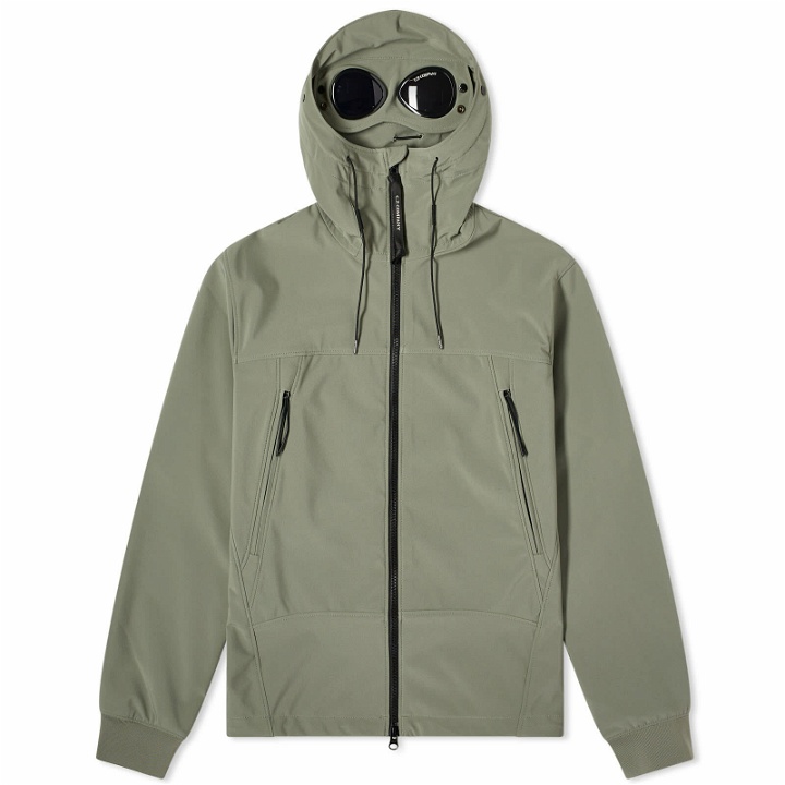 Photo: C.P. Company Men's C.P. Shell-R Goggle Jacket in Agave Green