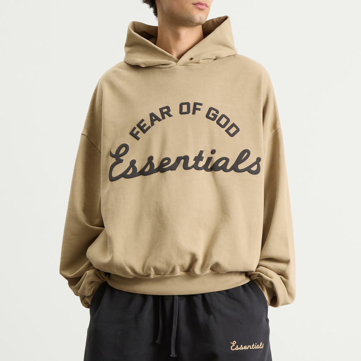 Fear of God ESSENTIALS Men's Training 90s Hoodie in Faded Dune