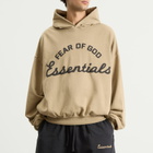 Fear of God ESSENTIALS Men's Training 90s Hoodie in Faded Dune