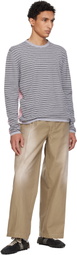 ERL Beige Chino Woven Trousers