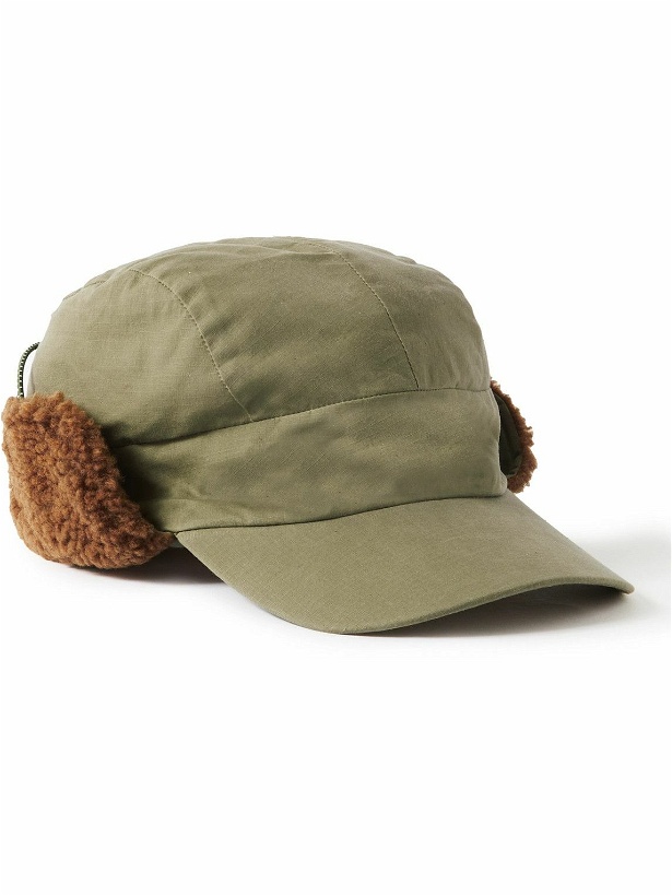 Photo: YMC - Faux Shearling-Trimmed Organic Cotton Trapper Hat