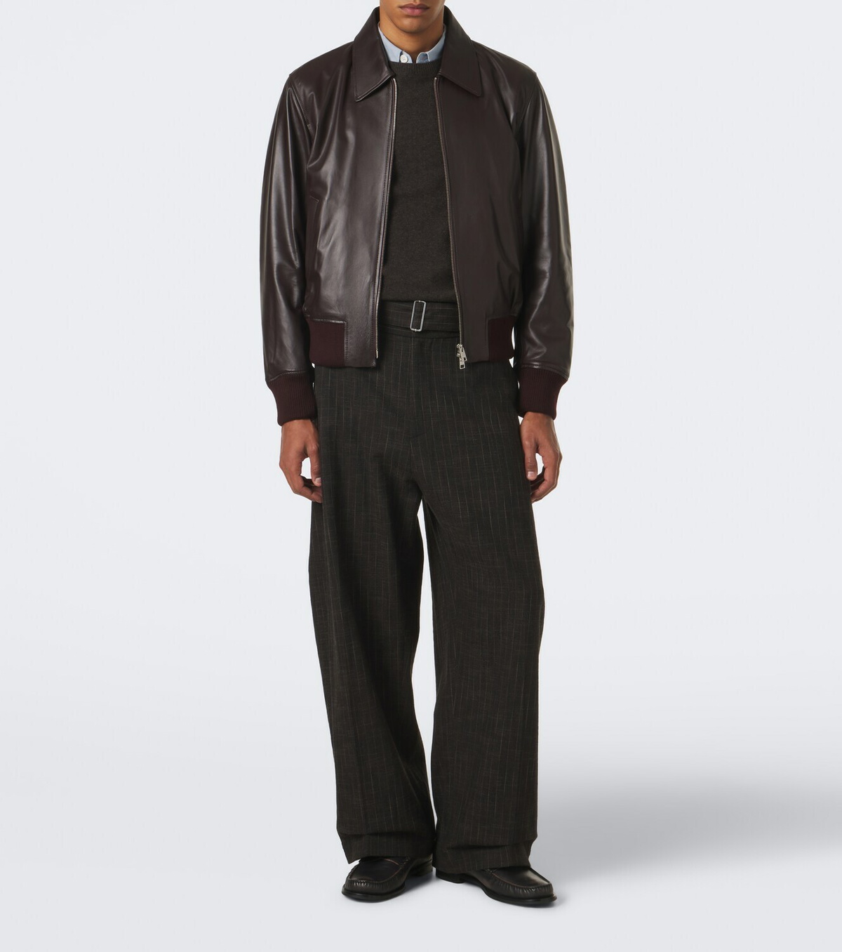 Ami Paris Leather blouson jacket