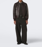 Ami Paris Leather blouson jacket