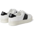 TOM FORD - Bannister Leather Sneakers - White