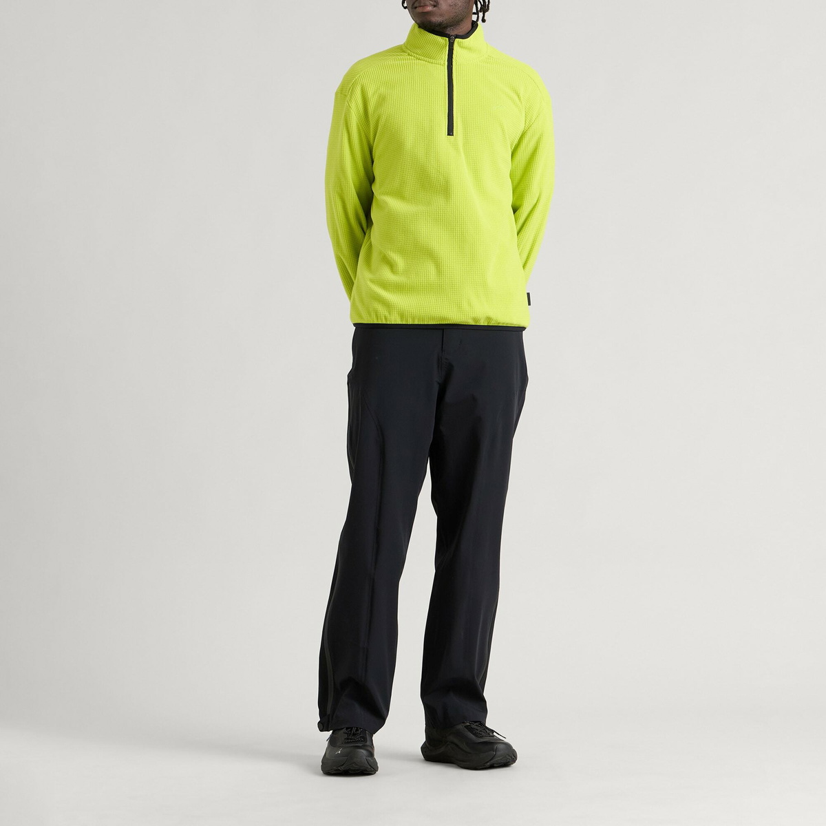 Mellow Clo Men's Summit Half Zip Fleece in Persian Lime