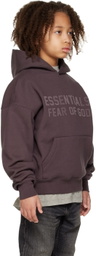 Essentials Kids Purple Bonded Hoodie