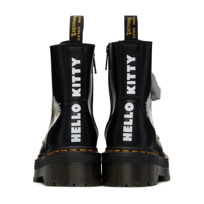 Junior 1460 Hello Kitty Leather Boots in Black | Dr. Martens