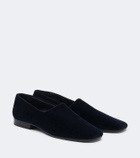 The Row Safi velvet loafers