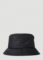 Nylon Padded Bucket Hat in Black