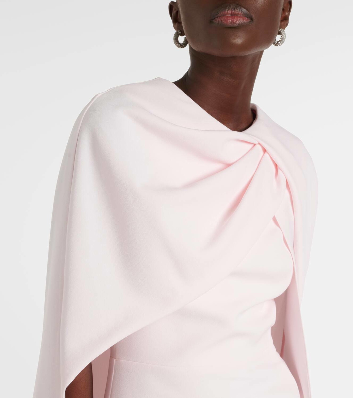 Safiyaa Oria ruffled crpe midi dress Safiyaa Safiyaa Oria ruffled crpe midi dress Safiyaa
