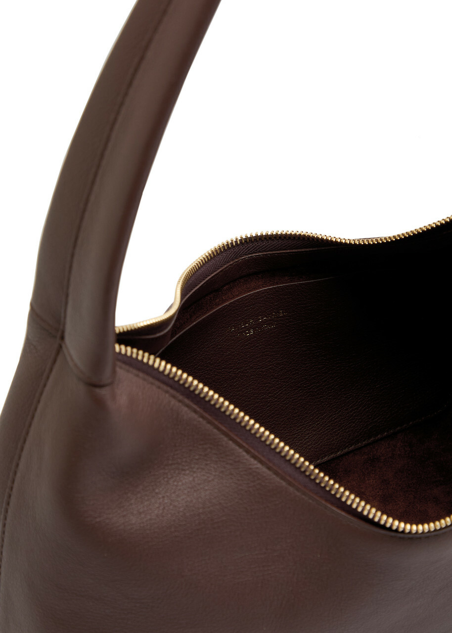 Mansur Gavriel Candy Baguette Leather Shoulder bag - Chocolate - One Size