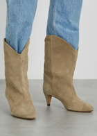 Isabel Marant étoile Dernee 65 Suede Ankle Boots Taupe