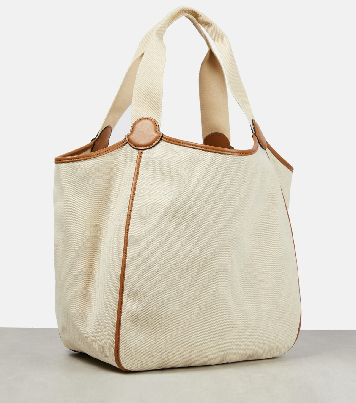 Moncler Nalani leather-trimmed tote bag Moncler Moncler Nalani leather-trimmed tote bag Moncler