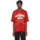 mastermind WORLD Red Boxy No Prejudice T-Shirt