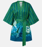 Alémais Margo belted printed cotton shirt dress