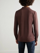 Incotex - Zanone Slim-Fit IceCotton Polo Shirt - Brown