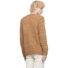 PRESIDENTs Brown Alpaca Hand-Knit Sweater