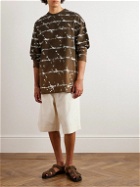Jil Sander - Oversized Ombré Printed Cotton-Jersey T-Shirt - Brown