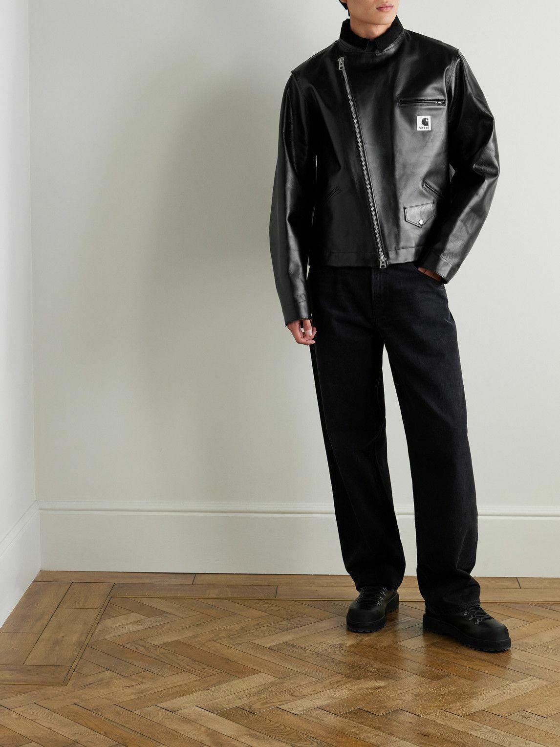 シュン 25AW SACAI LEATHER JACKET BLACK 3 シュン 25AW SACAI LEATHER JACKET BLACK 3 Leather Jacket | sacai