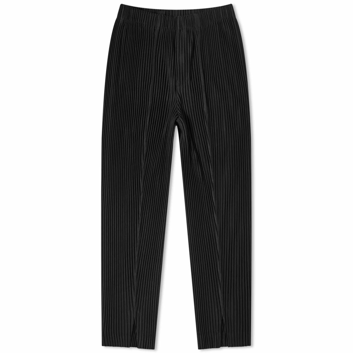 Homme Plissé Issey Miyake Men's Pleated Split Front Pant in Black Homme ...