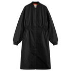 Daily Paper Women's Oversized Long Bomber Jacket in Black
