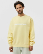 Adidas Pw Basics Crw Yellow - Mens - Sweatshirts