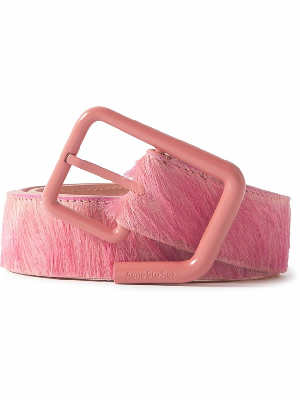 Photo: Acne Studios - Anahera Calf Hair Belt - Pink