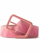 Acne Studios - Anahera Calf Hair Belt - Pink