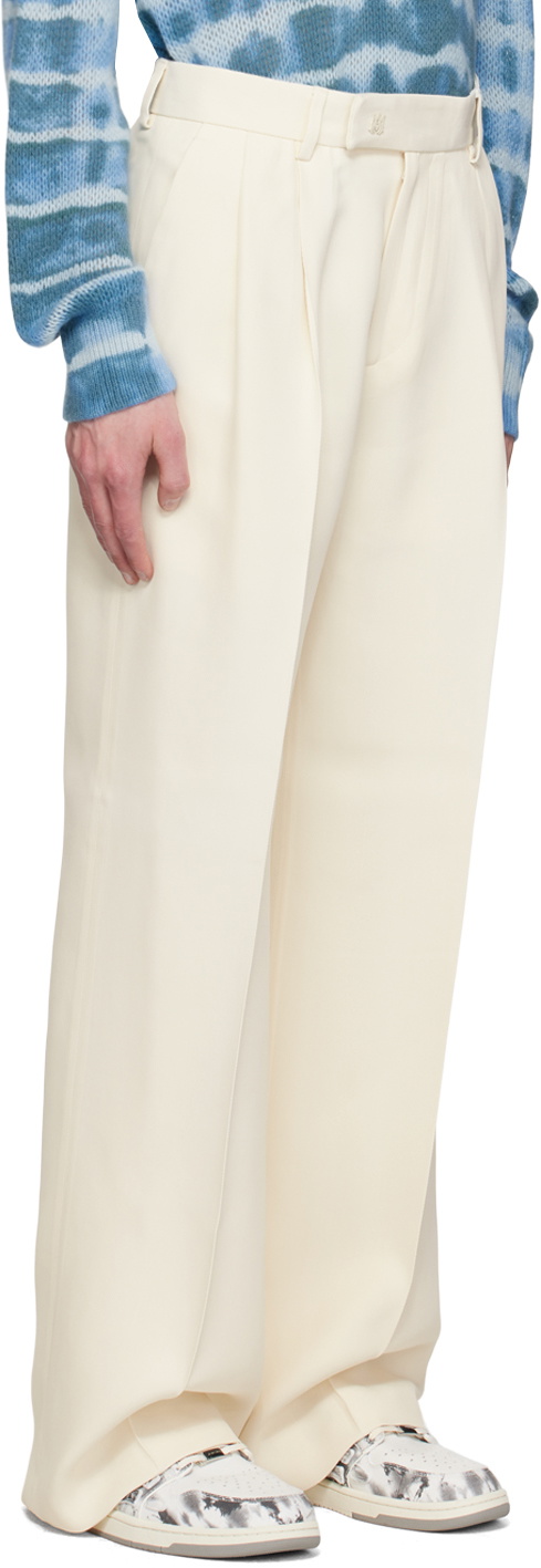 AMIRI Green Pleated Trousers