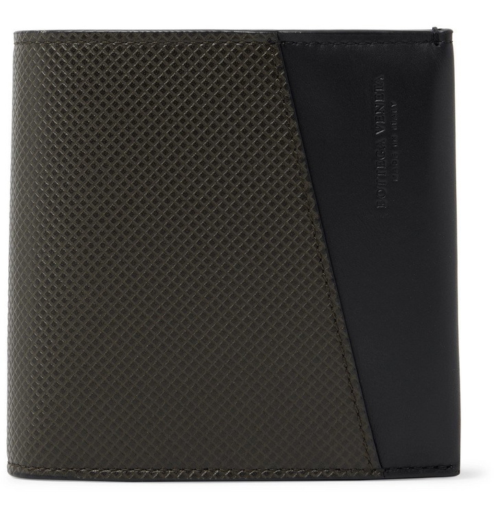 Photo: Bottega Veneta - Debossed Leather Billfold Wallet - Army green