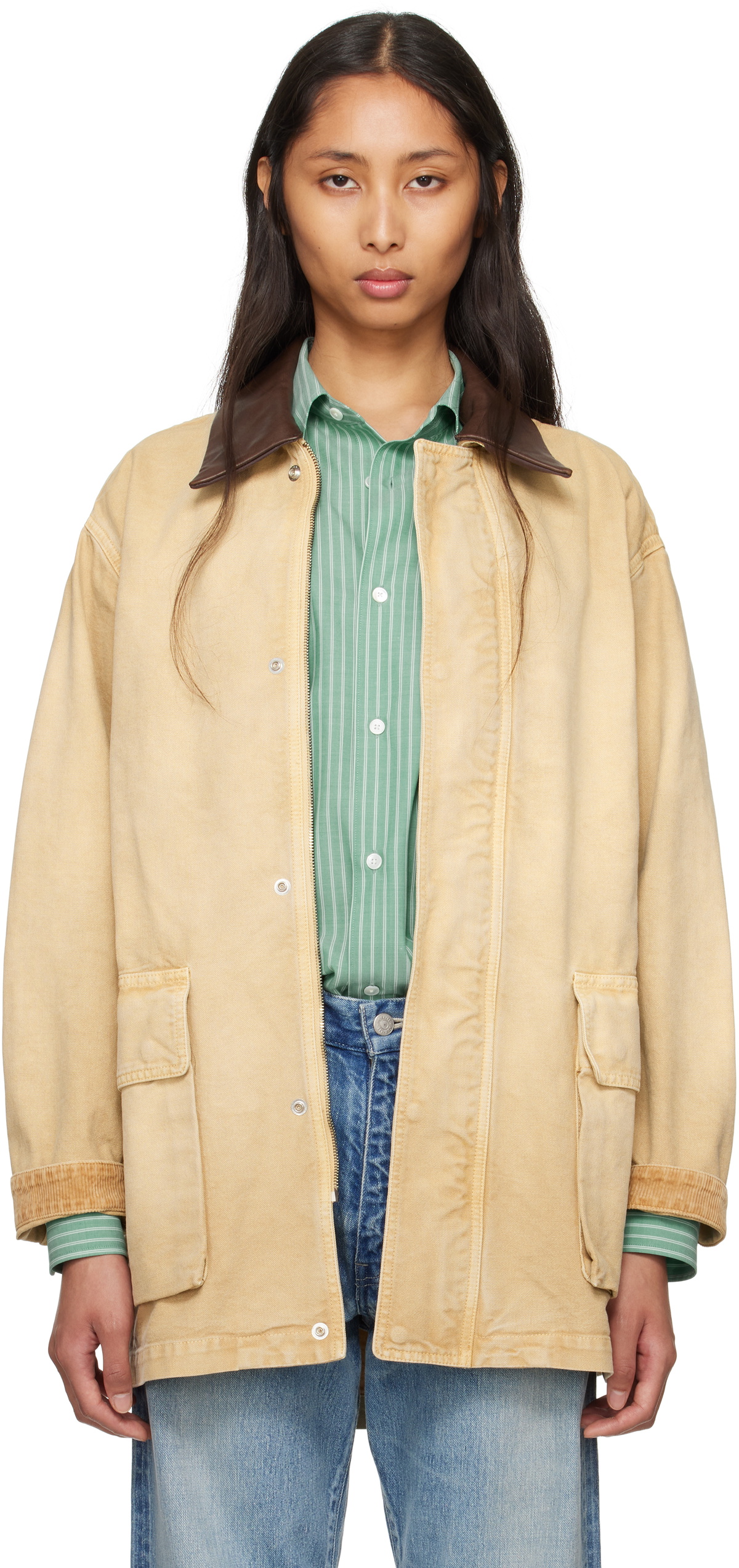 【新品】オーラリー AURALEE MOHAIR SHAGGY COAT AURALEE | Brushed Mohair Shaggy Coat - Light Khaki | Women